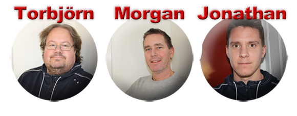Torbjörn, Morgan och Jonathan